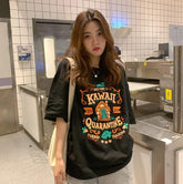 Pastel Perfection - Stylish Oversized Tees in Black - 19bay